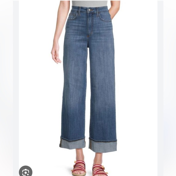 Joes wide leg ankle Greta jeans cuffed hem size 29 stretch - Picture 1 of 5